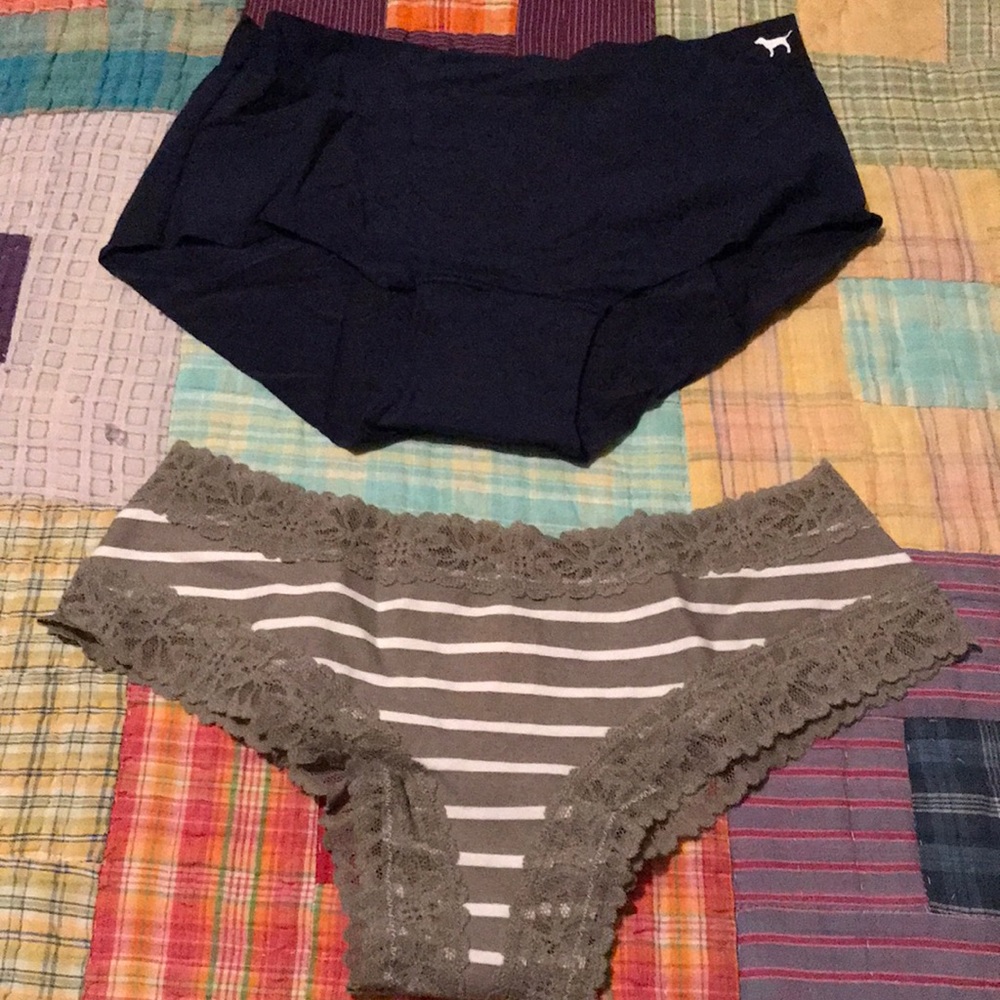 Pink by Victoria’s Secret 2 pairs of size medium panties
